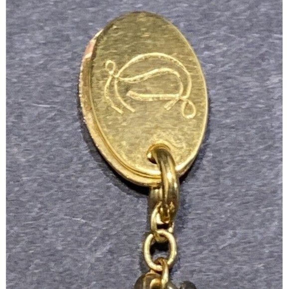 Erickson Beamon 8 Strand Faux Pearl Chain Toggle Bracelet Signed 8 3/4 in - Picture 6 of 8